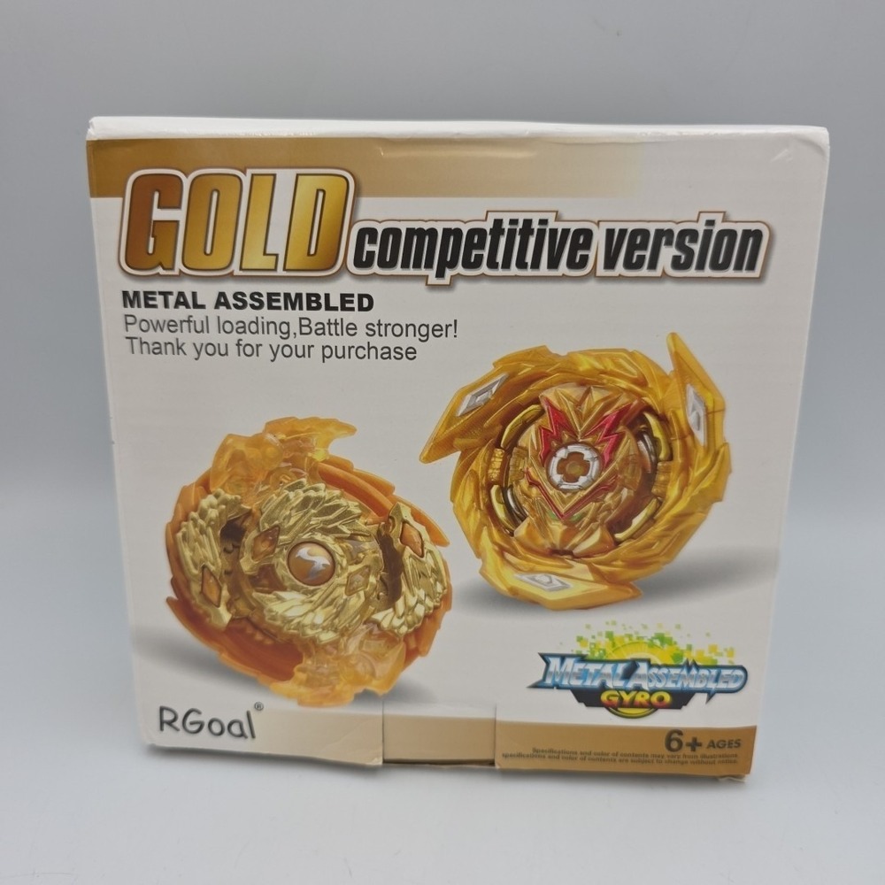 RGoal‎ Gold Competitive Version Metal Assembled Gyro Open Box Bey Blade MIB